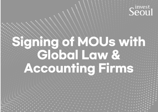 Signing of MOUs with global Law firm and Accounting Firm